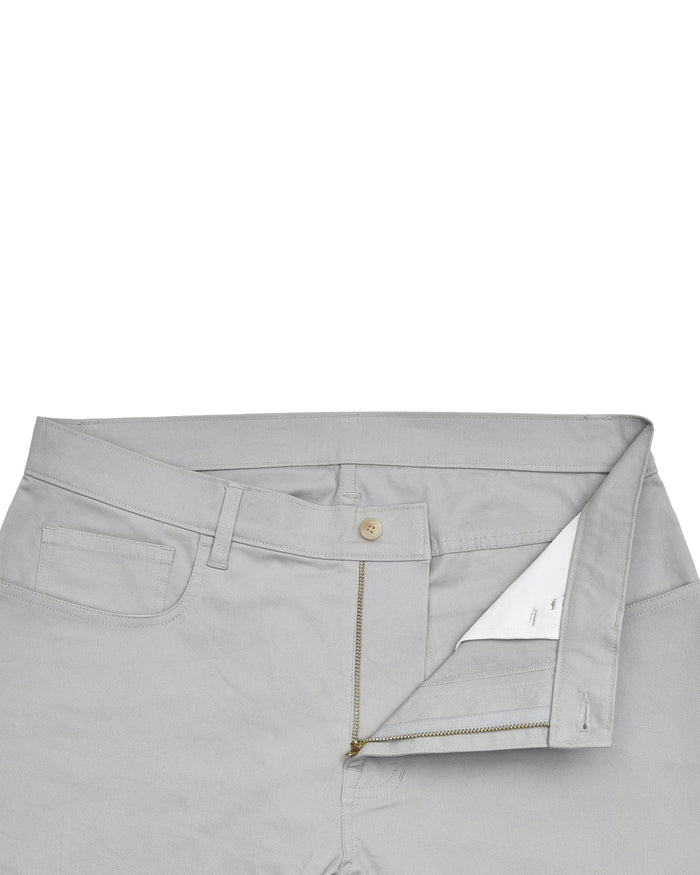 Pastel Stone Grey Twill Chino