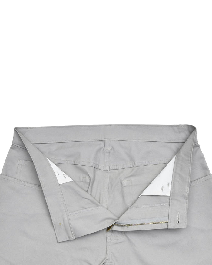 Pastel Stone Grey Twill Chino
