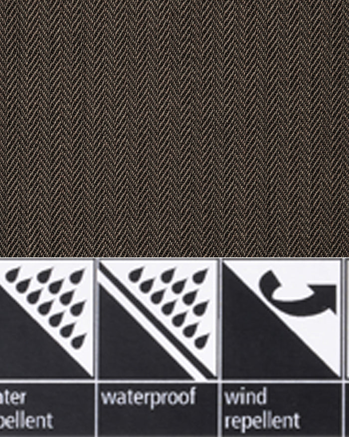 Performance Chino: Brown Herringbone