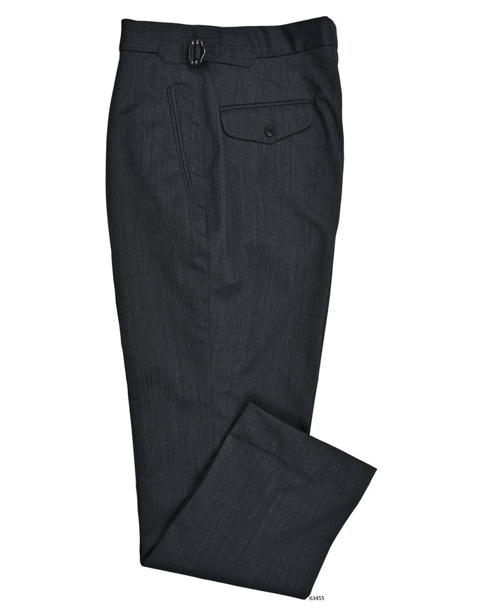 Performance Chino: Grey Herringbone