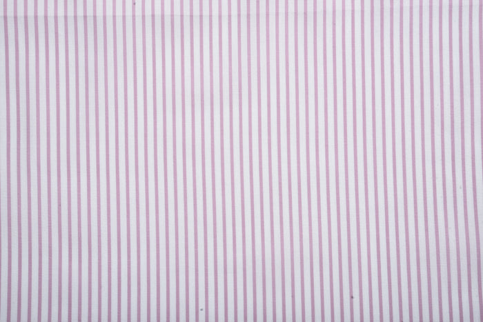 Pink Stripes On White Shirt