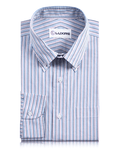 Pink White Blue Alternate Stripes Shirt