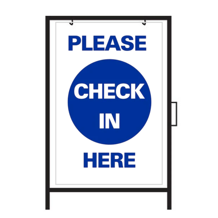 PLEASE CHECK IN HERE Metal A-Frame (SG-308A)