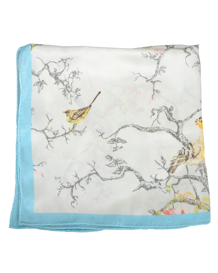 Pocket Square- Birds On Spring