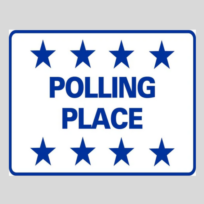 POLLING PLACE Corrugated A-Frame Sign - Multi (SG-213G)