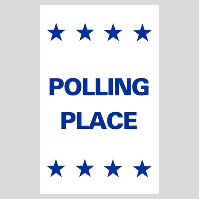 POLLING PLACE Corrugated A-Frame Sign (SG-213F)