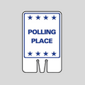 POLLING PLACE DOUBLE-SIDED Cone Topper Sign (SG-213I2)