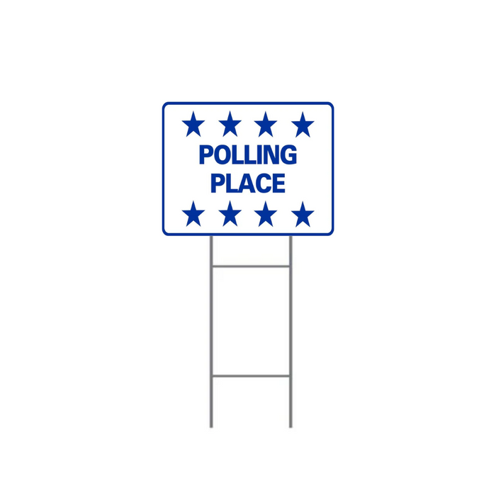 POLLING PLACE H-Stake Sign (SG-213D2)
