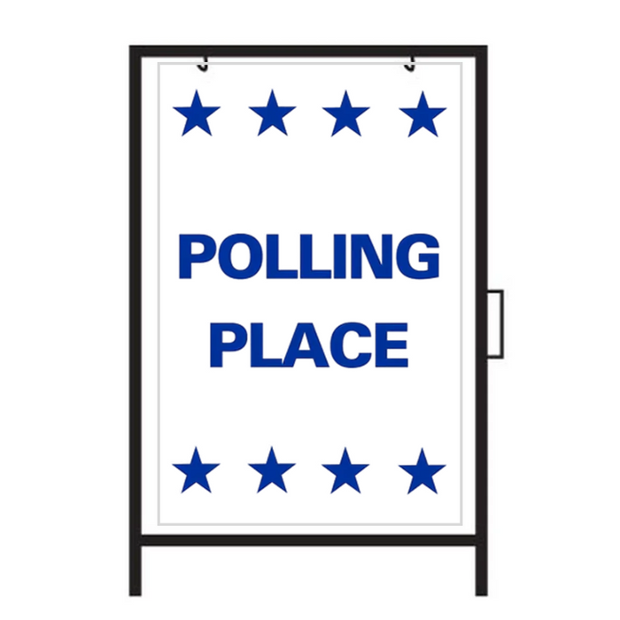 POLLING PLACE Metal A-Frame Sign (SG-213A)