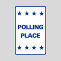 POLLING PLACE Weightable Base Sign (SG-213H)