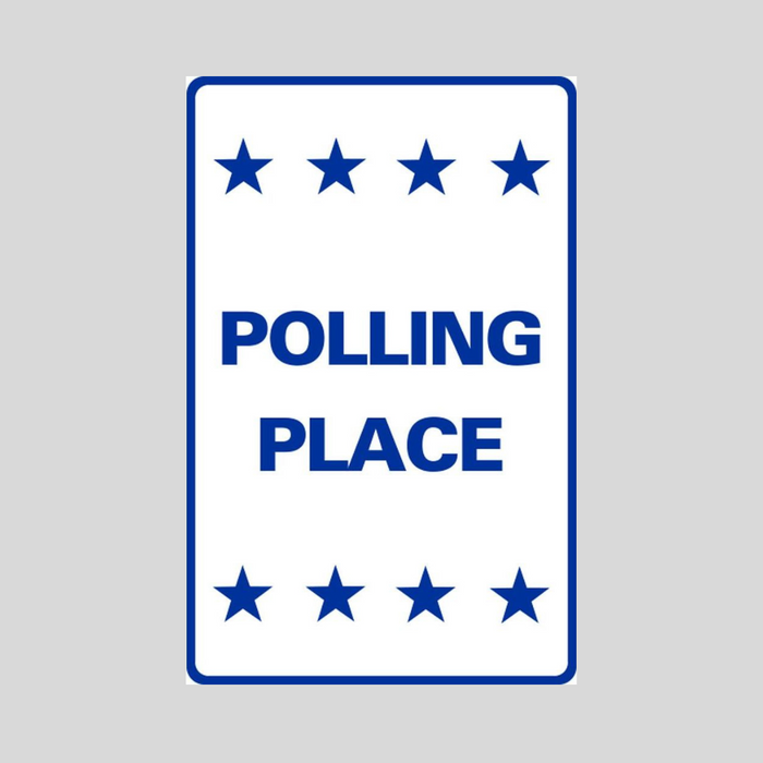 POLLING PLACE Weightable Base Sign (SG-213H)