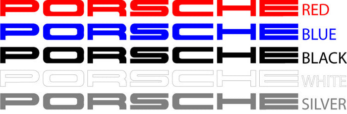 Porsche 911 Carrera RS Decal Set, Multiple Colors! - Bexco Automotive