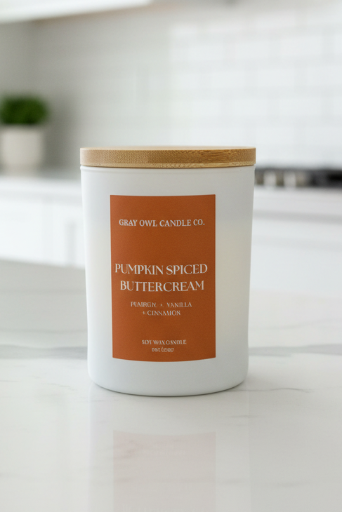 Pumpkin Spice Buttercream Candle