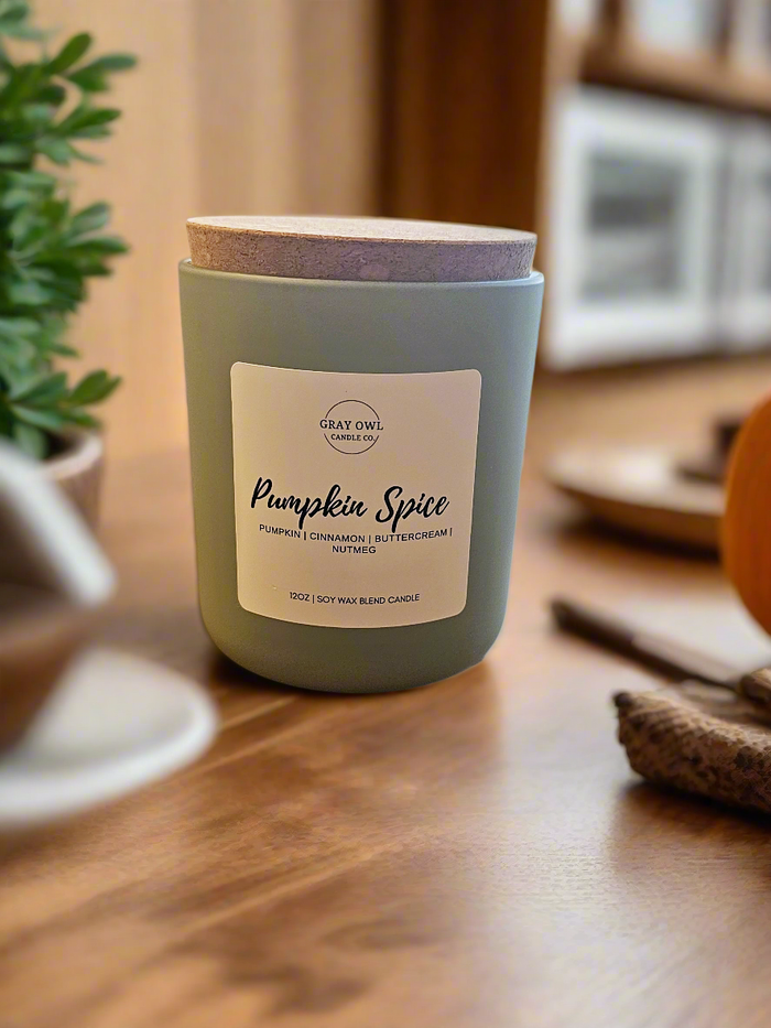Pumpkin Spice Wooden Wick Candle