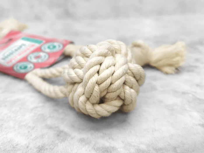 Pup's First Fetch & Tug - Natural Cotton Rope Toy