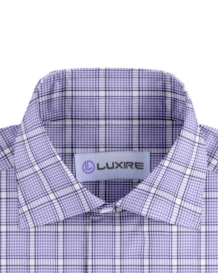 Purple Black Tattersall Twill