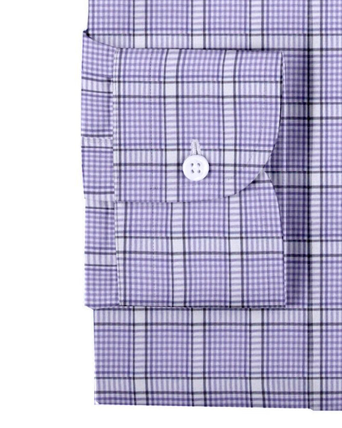 Purple Black Tattersall Twill