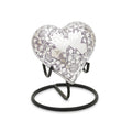 Purple Loving Doves Brass Heart Keepsake — ISU-RJ-0084
