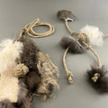 Rabbit Fur Cat Toy Set - Monkeyfist & Quadropus
