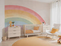 Rainbow Cloud Wallpaper: Foggy Nursery Decor, Peel and Stick