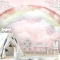 Rainbow Nursery Wallpaper: Colorful Kids Room Mural
