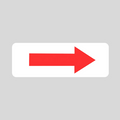RED ARROW Small A-Frame Rider Sign (SG-322D)