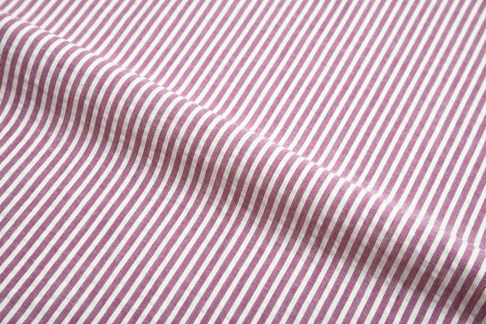 Red Violet  Candy Stripes Seersucker