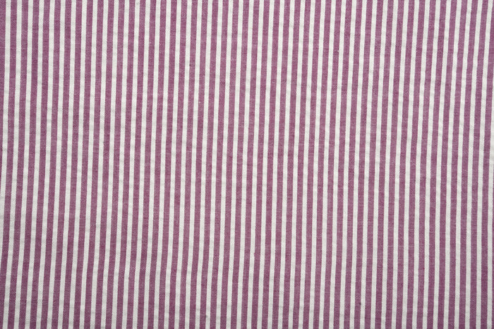 Red Violet  Candy Stripes Seersucker