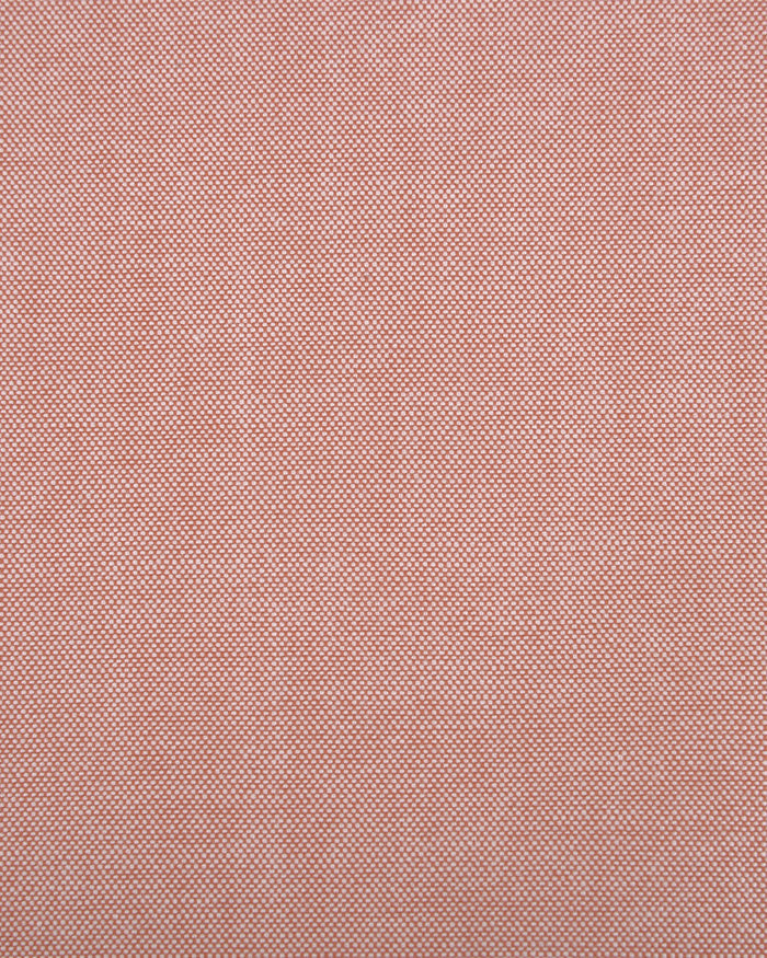 Close up of the custom oxford shirt for men by Luxire in reddish orange 2