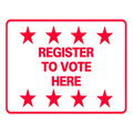 REGISTER TO VOTE HERE Corrugated A-Frame Sign - Multi (SG-211G)