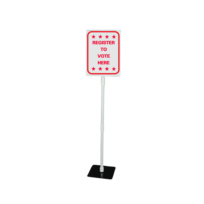 REGISTER TO VOTE HERE Tabletop Sign (SG-211J)