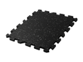 RubberBox Interlock Rubber Gym Tiles – 8mm Black/Grey Speckle – Pack of 8