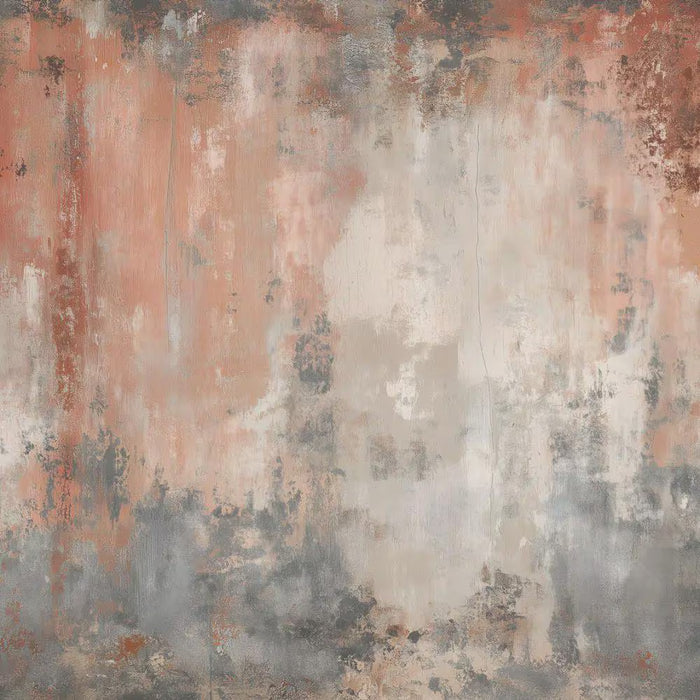 Rust-Look Decorative Abstract Wallpaper: Rusty Deco Art Wall Mural