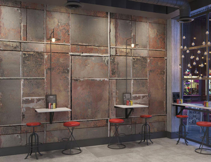 Rusty Concrete Look Wallpaper: Modern Urban Peel and Stick