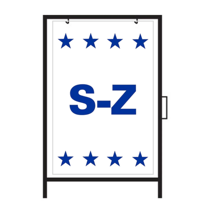 S-Z DOUBLE SIDED Metal A-Frame Sign (SG-314A2)