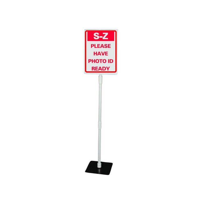 S-Z PLEASE HAVE PHOTO ID READY Tabletop Sign (SG-321J)