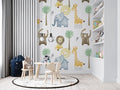 Safari Nursery Wallpaper: Jungle Animals, Removable Wallpaper