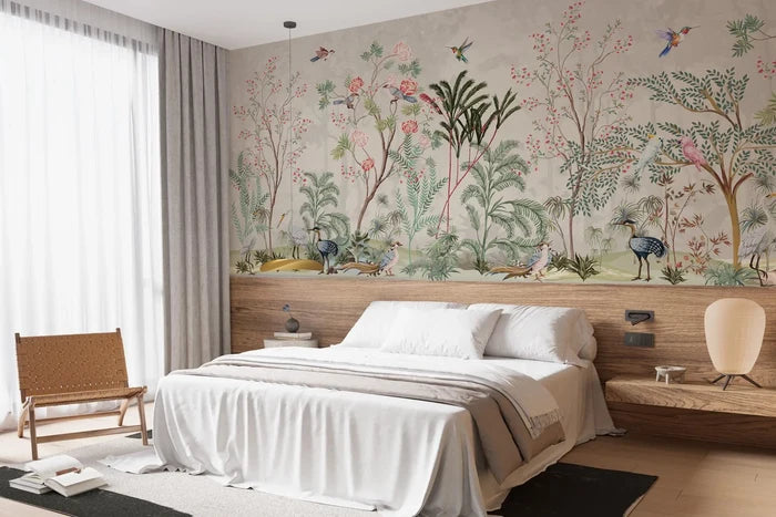 Sakura Tree Peel and Stick Wallpaper: Flowering Trees & Rosewood
