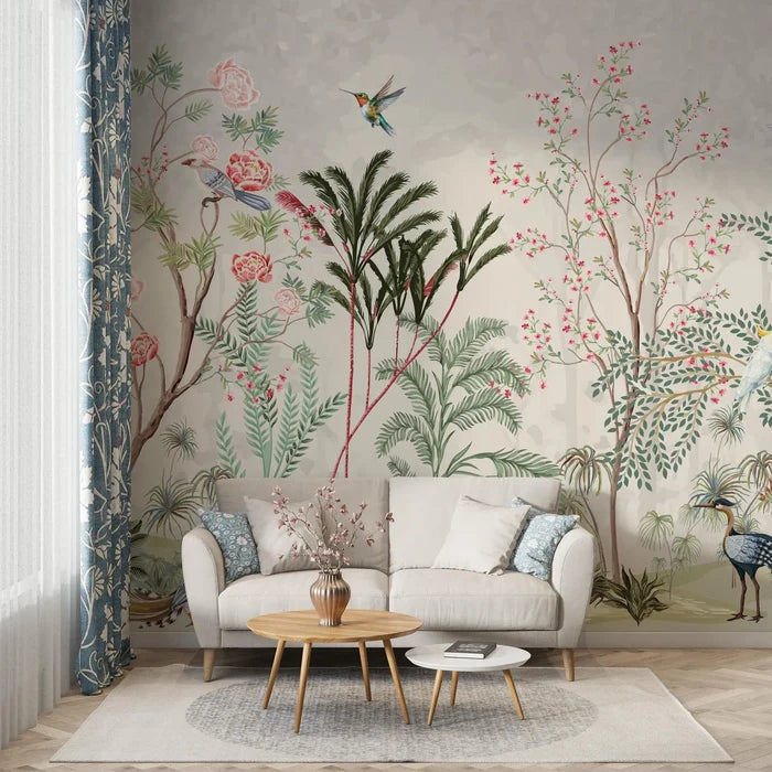 Sakura Tree Peel and Stick Wallpaper: Flowering Trees & Rosewood