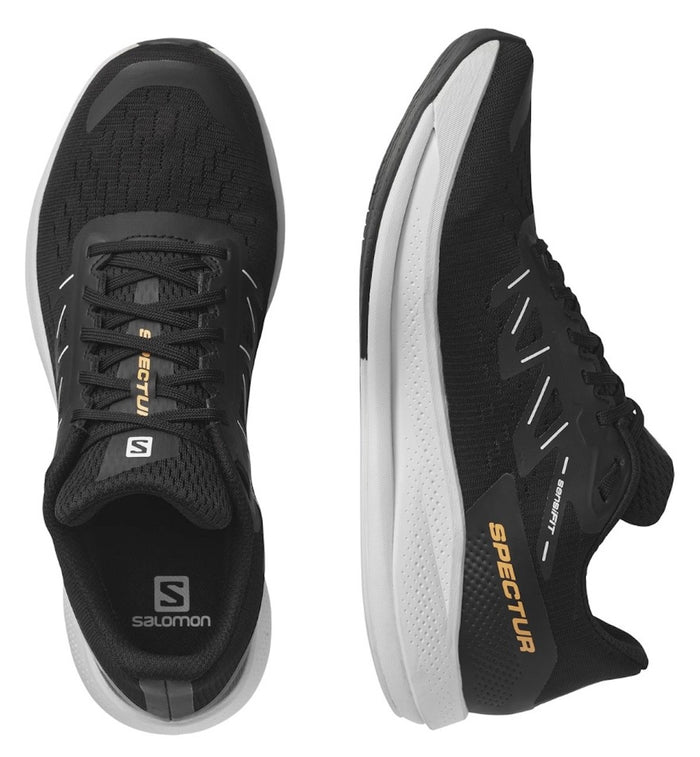 SALOMON SPECTUR trail running shoes - black/white/orange