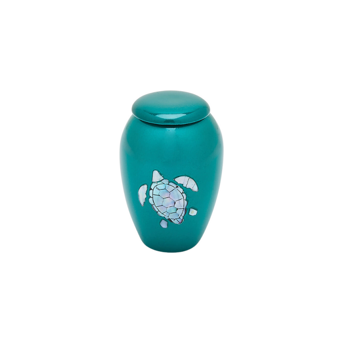Sea Turtle Mother of Pearl Keepsake — ISU-RJ-0179