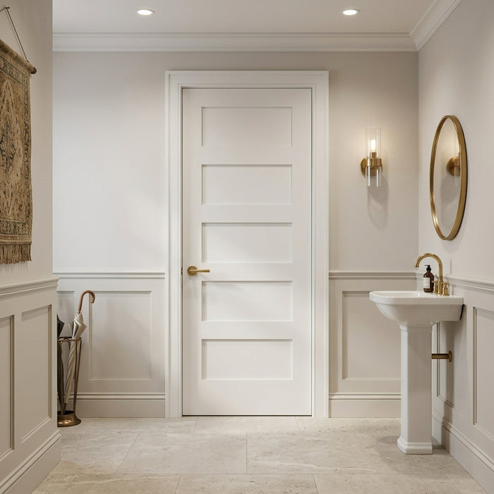 Shaker 5 Panel Solid Core MDF Interior Door