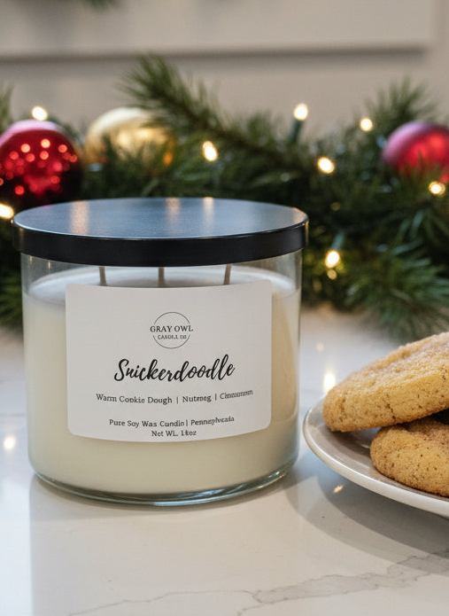 Snickerdoodle Large Soy Candle | 3 Wick