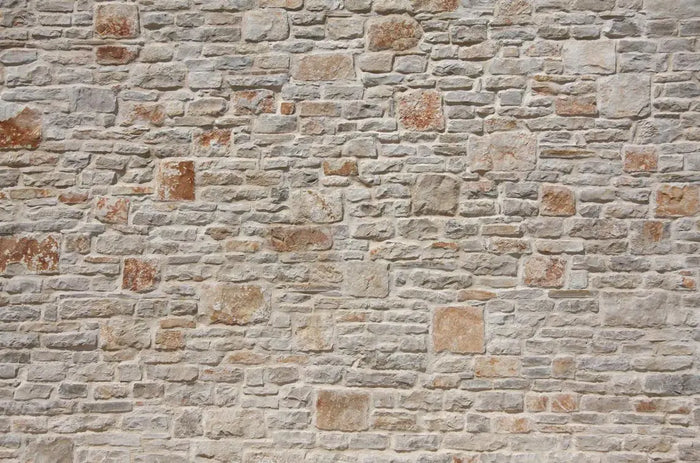 Stacked Stone Wallpaper, Beige Gray Rock Wall Mural, Peel and Stick