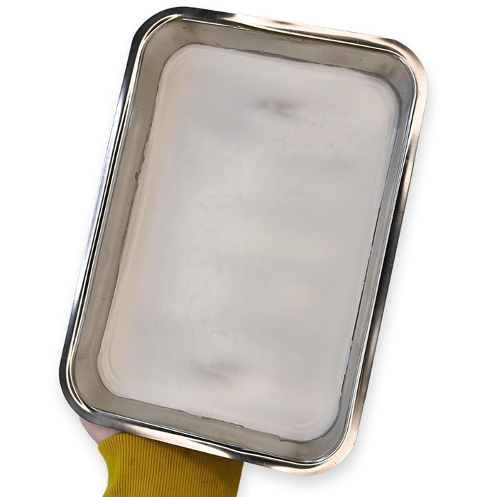 1035-15BWB wax-bottom dissecting tray detail, pinnable specimen surface