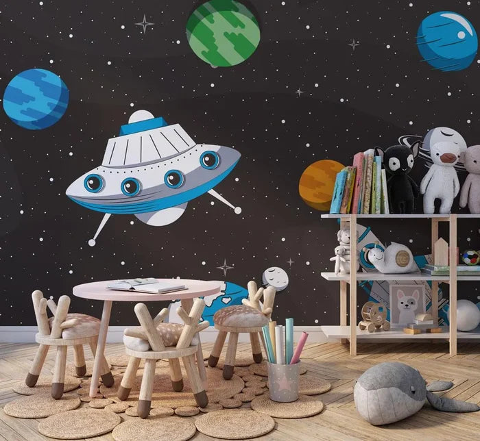Stars and Planets Wallpaper: Outer Space Mural