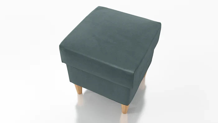 STOOL OSLO WITH STORAGE 40X40CM WOODEN LEGS EASY CLEAN FABRIC KRONOS 22Pouf dimensions: width 40 cm height 43 cm depth 40 cm height of the legs 13 cmPouf opened with a container.Anna Furniture