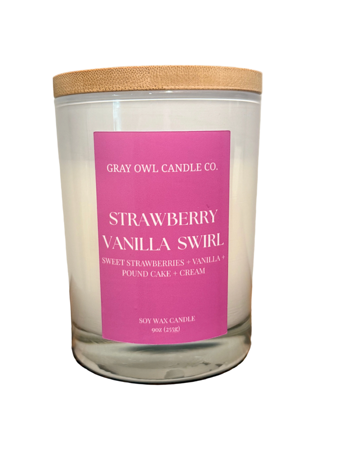 Strawberry Vanilla Swirl Candle