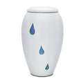 Teardrops Mother of Pearl Urn — ISU-RJ-0180