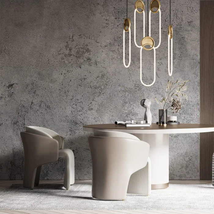 Textured Concrete Wallpaper: Modern Gray Wall Mural, Peel and Stick Option